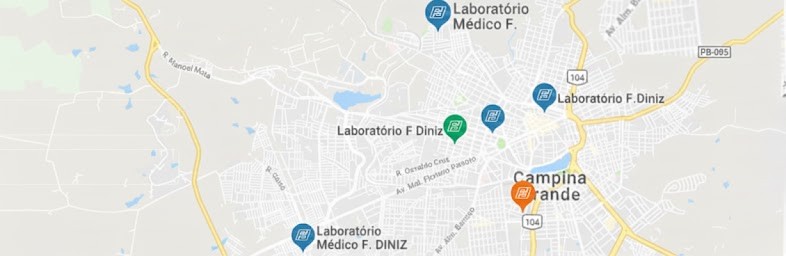 Mapa das Unidades F. Diniz